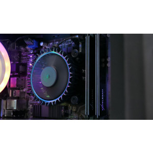 Gaming Zmeu, Intel i3 12100F 3.3GHz, 16GB DDR4, 500GB SSD, RTX 3050 8GB GDDR6, Iluminare RGB