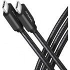 Cablu periferice AXAGON USB 3.2 Tip C Male - USB 3.2 Tip C Male, 2m, negru