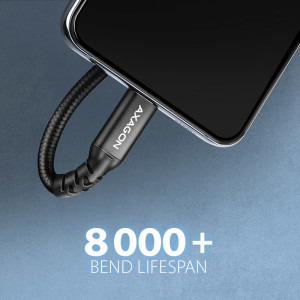 AXAGON USB-C 3.2 Gen 2 Male la USB-C 3.2 Gen 2 Female, 1.5 m, PD 240W, 5A, Negru