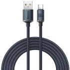 Cablu periferice Baseus USB tip A Male la USB-C Male, 2 m, 100 W, Negru