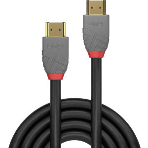 Cablu video LINDY Anthra, HDMI Male - HDMI Male, v2.1, 2 m, Negru