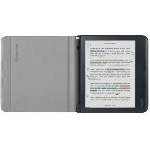 RAKUTEN KOBO Husa de protectie de tip Notebook Black pentru Libra Colour