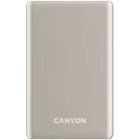 Baterie externa Canyon 5000 mAh, OnCharge 505 Slim, Incarcare wireless Magsafe, Power Delivery 20W, Beige