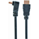 Cablu video Gembird HDMI Male - HDMI Male, v2.0, 1.8 m, Conector 90 grade, Negru