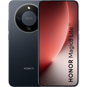 Smartphone Honor Magic8 Lite, 512GB, 8GB RAM, Dual SIM, 5G, Tri-Camera, Midnight Black + casti Honor Choice Earbuds X7e Active