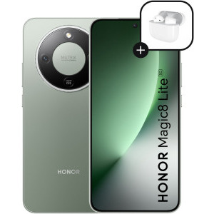 Honor Magic8 Lite, 512GB, 8GB RAM, Dual SIM, 5G, Tri-Camera, Forest Green + casti Honor Choice Earbuds X7e Active