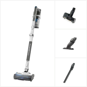 Aspirator Shark PowerPro Pet Flexology IZ380EUT, vertical, 181W, 0.7L, Alb/Gri