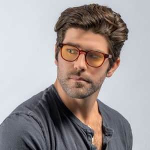 Gunnar Tioga Maroon - Rosewood Amber Mineral