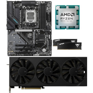 Startup Kit AMD Ryzen 7 9850X3D 4.7GHz + GIGABYTE B850 GAMING WIFI6 + Radeon RX 9070 XT 16GB + 32GB DDR5