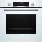 Cuptor incorporabil Bosch HBG536EW4, Electric, 71 L, Autocuratare hidrolitica, EcoClean Direct, 3D HotAir, HotAir Gentle, AutoPilot 10, Grill, AirFry, Clasa A+, Alb
