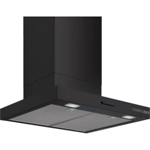 Hota Bosch decorativa DWB63BC60, Putere de absorbtie 400 m3/h, 3 trepte, Clasa C, 60 cm, Negru