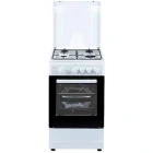 Aragaz Studio Casa VIVA50/50WHITE, Gaz, 4 arzatoare, Sistem de siguranta, Clasa A, 50 cm, Alb