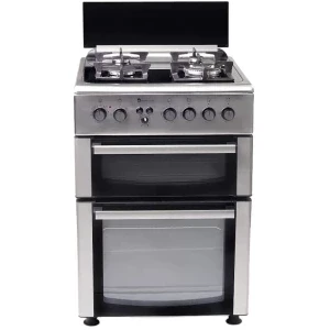 Aragaz Studio Casa FFM60/60INOX, Mixt, 4 arzatoare, Sistem de siguranta, Aprindere integrata, Grill, Clasa A, 60 cm, Inox