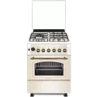 Aragaz Studio Casa Aragaz Studio Casa FE90/60AVENA, Mixt, 3 arzatoare, 1 zona de gatit, Sistem de siguranta, Aprindere integrata, Grill, Rotisor, Clasa A, 60 cm, Crem