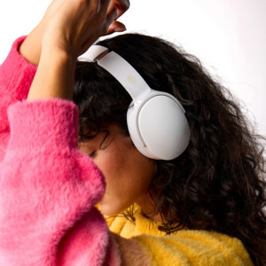 SkullCandy Over-Ear, Hesh Evo Wireless Bone Orange Glow