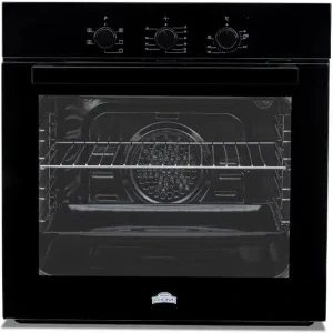 Cuptor incorporabil Nuova Cucina FEV60GLASSBKSTAR, Electric, 60 L, Autocuratare catalitica, Clasa A, Negru
