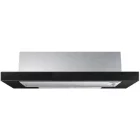 Hota incorporabila Studio Casa telescopica ISEO60BLKNEW, Putere de absorbtie 450 m3/h, 3 trepte, Clasa D, 60 cm, Negru