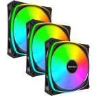 Ventilator Montech AX120 PRO ARGB PWM 120mm Black Three Fan Pack