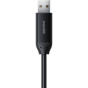 Insta360 Extra Long, USB-A Male la USB-C Male, 480Mbps, 10 m, Black