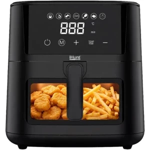 iHunt Friteuza cu aer cald Bro Ultra 4, 1200W, 4.2L, Negru