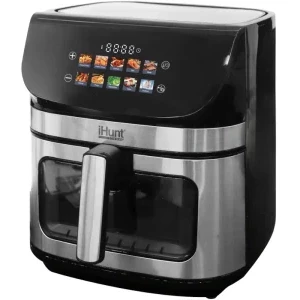 iHunt Friteuza cu aer cald Bro Ultra 9 II, 2200W, 9L, Negru/Argintiu