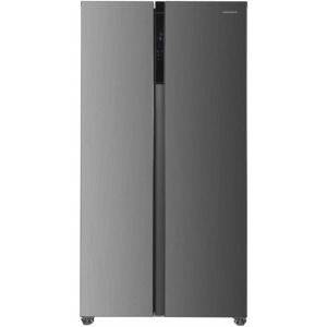 Frigider Side By Side Heinner HSBS-HM442NFINVXD, 442 L, Clasa D, Full No Frost, Inverter, Control electronic, Iluminare LED, 177 cm, Inox