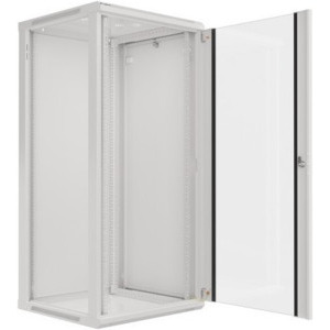 Lanberg WF01-6627-10S 27U, Wall mount, 600 x 600, Glass door, Grey