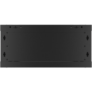 Lanberg WF01-6604-10B 4U, Wall mount, 600 x 600, Glass door, Black