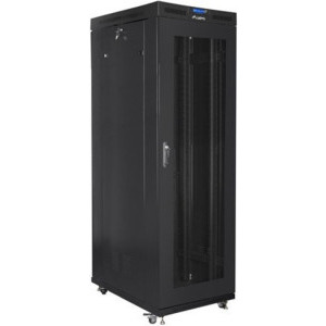 Lanberg FF01-8227-23BL 27U, Stand alone, 800 x 1200, Mesh door, LCD panel, Black