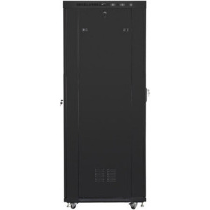 Lanberg FF01-8227-23BL 27U, Stand alone, 800 x 1200, Mesh door, LCD panel, Black