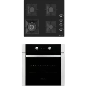 Pachet incorporabil Studio Casa Venezia Clasic Cuptor electric & Plita pe gaz, Negru