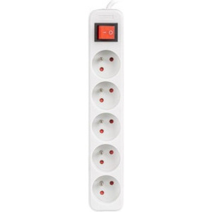 Priza/prelungitor Lanberg PS1-05E-0150-W, 5x Type E, 1.5m, White