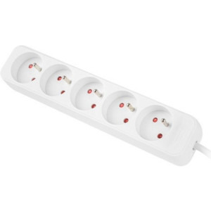 Priza/prelungitor Lanberg PS0-05E-0150-W, 5x Type E, 1.5m, White