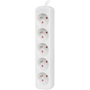 Lanberg PS0-05E-0150-W, 5x Type E, 1.5m, White