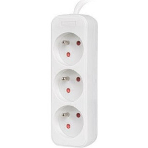Priza/prelungitor Lanberg PS0-03E-0150-W, 3x Type E, 1.5m, White
