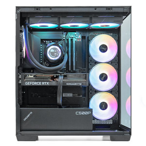 Gaming GREUCEANU Pro Powered by GIGABYTE, AMD Ryzen 7 9850X3D 4.7GHz, 32GB DDR5, 2TB SSD, RTX 5070 Ti 16GB GDDR7, Iluminare RGB