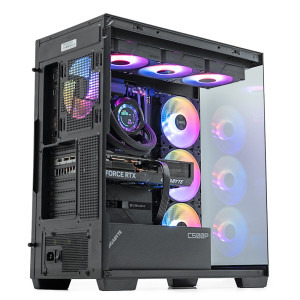 Gaming GREUCEANU Pro Powered by GIGABYTE, AMD Ryzen 7 9850X3D 4.7GHz, 32GB DDR5, 2TB SSD, RTX 5070 Ti 16GB GDDR7, Iluminare RGB