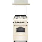 Pachet incorporabil Studio Casa Verona Retro Aragaz pe gaz & Hota telescopica, Crem