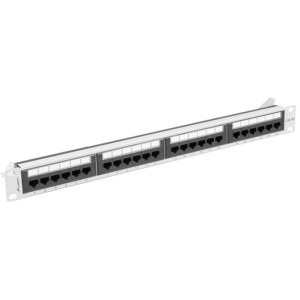 Lanberg Patch panel 19 inch 24 porturi CAT6a UTP Grey