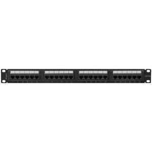 Lanberg Patch panel 19 inch 24 porturi CAT6a UTP Black