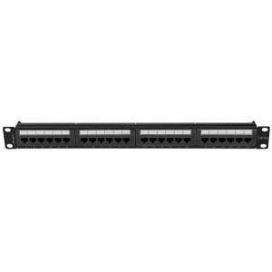 Lanberg Patch panel 19 inch 24 porturi CAT6a UTP Black