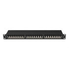 Accesoriu retea Lanberg Patch panel 19 inch 24 porturi CAT6a FTP Black