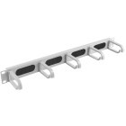 Accesoriu retea Lanberg Panou management cabluri cu perii 19 inch, 5 inele, tip B, Gri