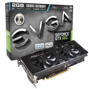 EVGA GeForce GTX 660 FTW ACX Cooling 2GB GDDR5 192-bit