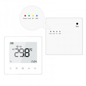 Luxion TP608RFW cu receiver pentru centrala termica pe gaz sau electrica, Smart, Programari, Control aplicatie