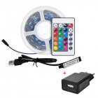 BroadLink Pachet banda LED + Adaptor, 3m, Aplicatie, Control vocal, Telecomanda