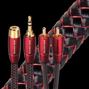 Audioquest Golden Gate, 2x RCA Male - 2x RCA Male, 1.5m, negru-rosu