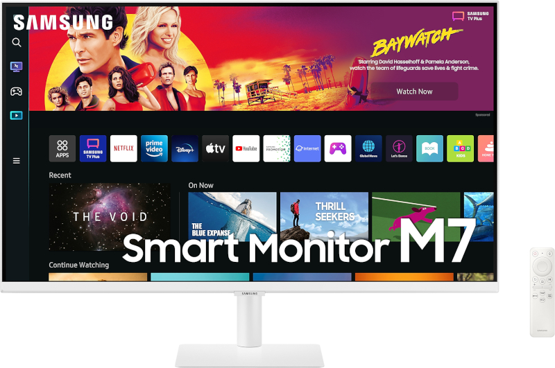 Monitor LED Samsung Smart M7 LS32BM701UPXEN 32 inch UHD VA 4 ms 60 Hz USB-C HDR