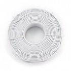 Cablu retea Gembird Flat Telephone Stranded Cable 100m Alb