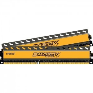 Crucial Ballistix Tactical 8GB DDR3 1600MHz CL8 Dual Channel Kit  Low Profile